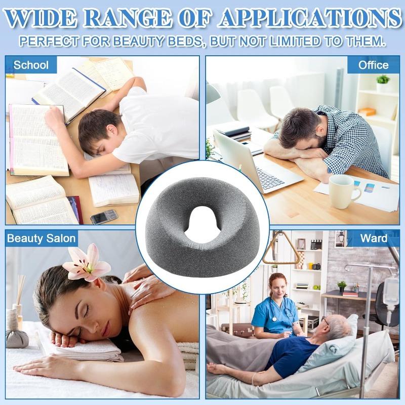 Massage Facial Cradle Cushion, Massage Pillow Head Hole, U-shaped Massage Face Cushion, Massage Headrest for Bed, Face Cushion Abdominal Position
