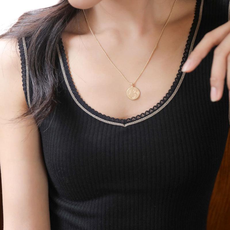 

Женский кружевной теплый модальный жилет - Осень/Зима, Сексуальный, Универсальный топ One Size (suitable for 70-140 jin)