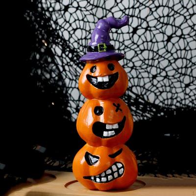 Halloween Kürbis Dekoration Dekorative Statue Harz Tisch Mittelstück Ornament Tischplatte für Zuhause