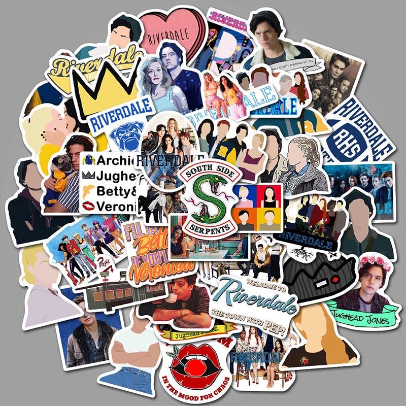 Riverdale Tv Show Stickers Pack With Vintage Anime Designs For Fans**