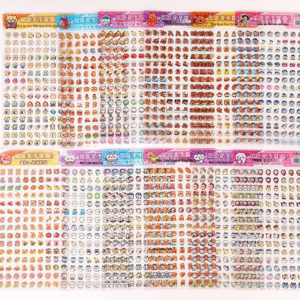 

Креативний набір мультяшних ПЕТ-наклейок: Неповторний, милий та декоративний для дітей та подарунків.