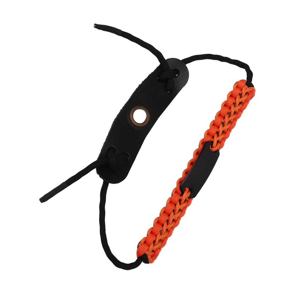 Nylon Rope Bow Archery Wrist Sling Adjustable Bows Arrows Wrist Rope for Hunting Shooting Orange