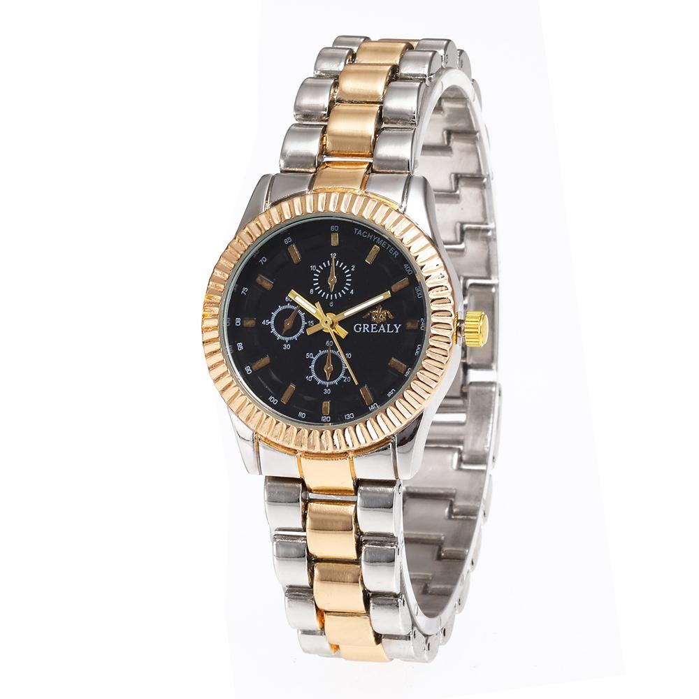 Women Watches Fashion Casual Gold Women Quartz Watch Ladies Dress Wristwatch Relogio Feminino Three Eyes Decorate Men Watch Gift