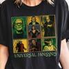 Horror Movie Shirt, Universal Characters Classic Haunted Hollywood Gothic Monsters Halloween Shirt, Spooky Season Frankenstein Dracula Style