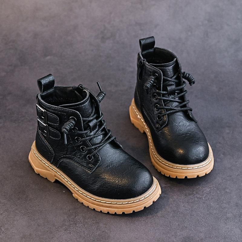 Anti-skid Platform Boots for Children Autumn Winter Boys Girls Motorcycle Boots