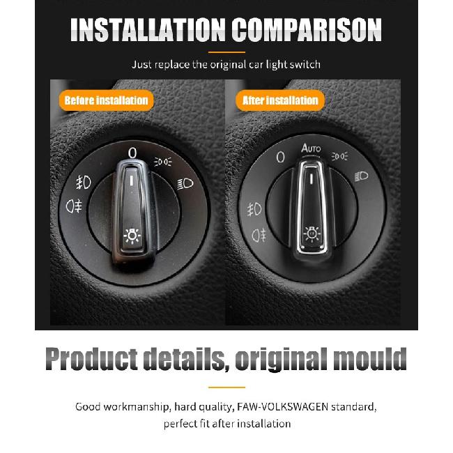 Auto Headlight Switch For VW Passat B5 B7 Transporter T5 Tiguan Jetta Mk6 Golf 4 6 Head Light Lamp Auto-Switch Sensor Accessory