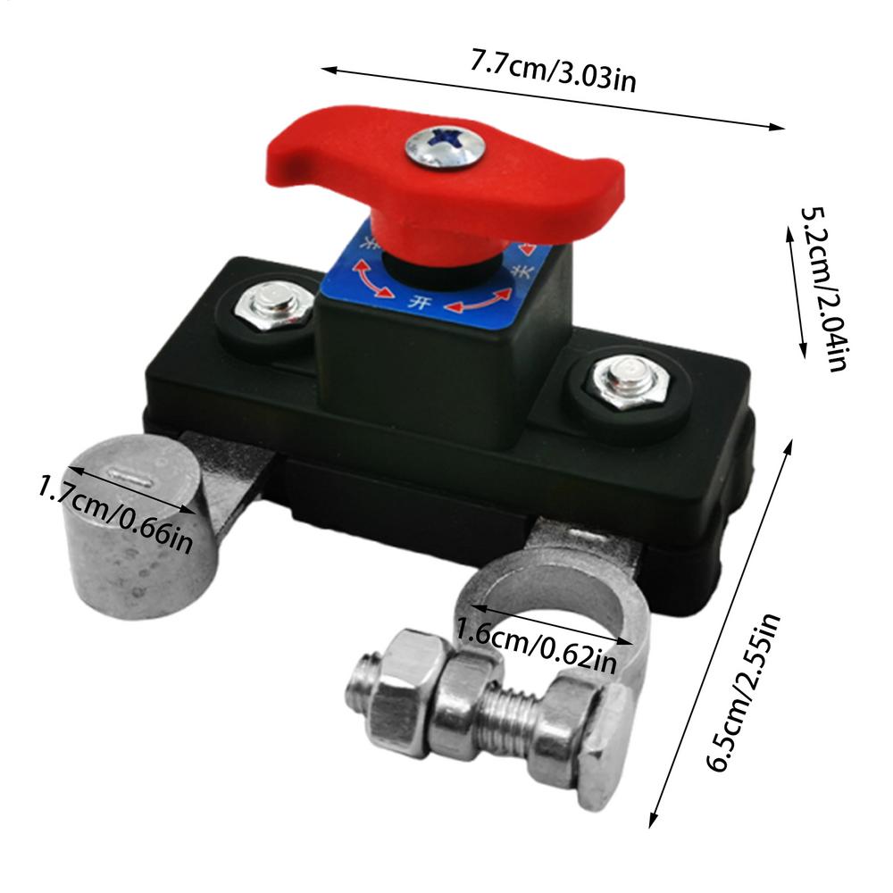 Car Battery Cut Off Switches Disconnect Isolator Cut-off Power Cutoff Switches Car Battery Power Terminal Link Switches Off Part