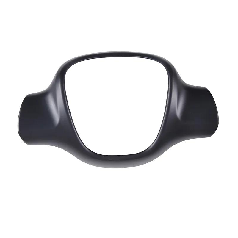 For Mercedes Benz Smart Fortwo 451 2009 2010 2011 2012 - 2015 Car Steering Wheel Frame Cover Trim Accessories ABS Carbon Fiber