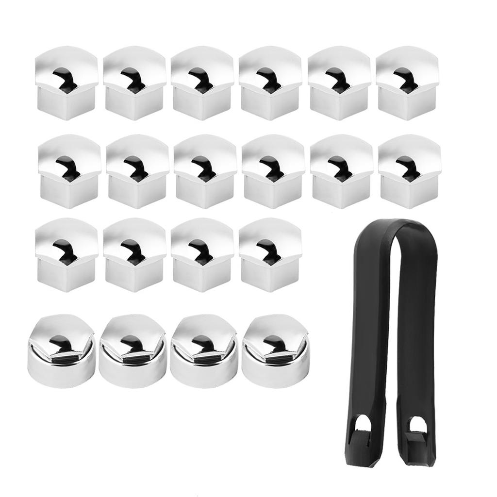 20Pcs 17mm Nut Car Wheel Auto Hub Screw Protection Antitheft Cover Cap Car Cover Protective Caps Dust Cover Protective Caps