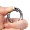 Car Keychain for Women and Men Key Fob Keychain Leather Titanium Alloy Key Chain for Car Keys Detachable Car Key Holder