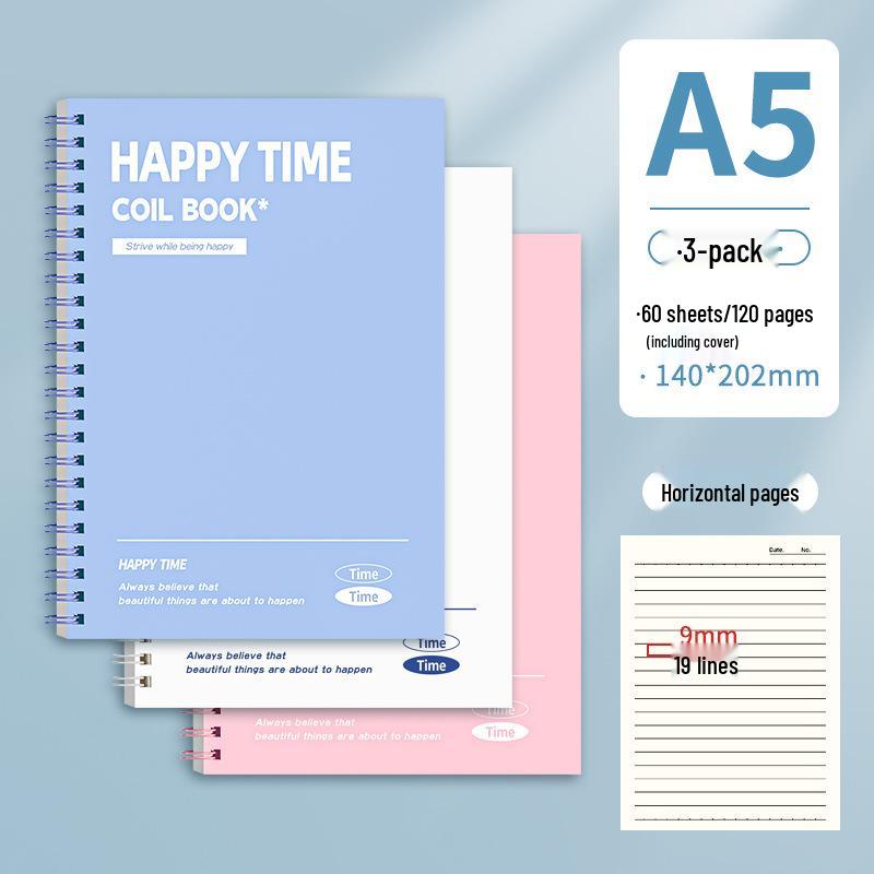 Coil-Bound B5 Notebook: Simple, High-Value for College & Junior High Students