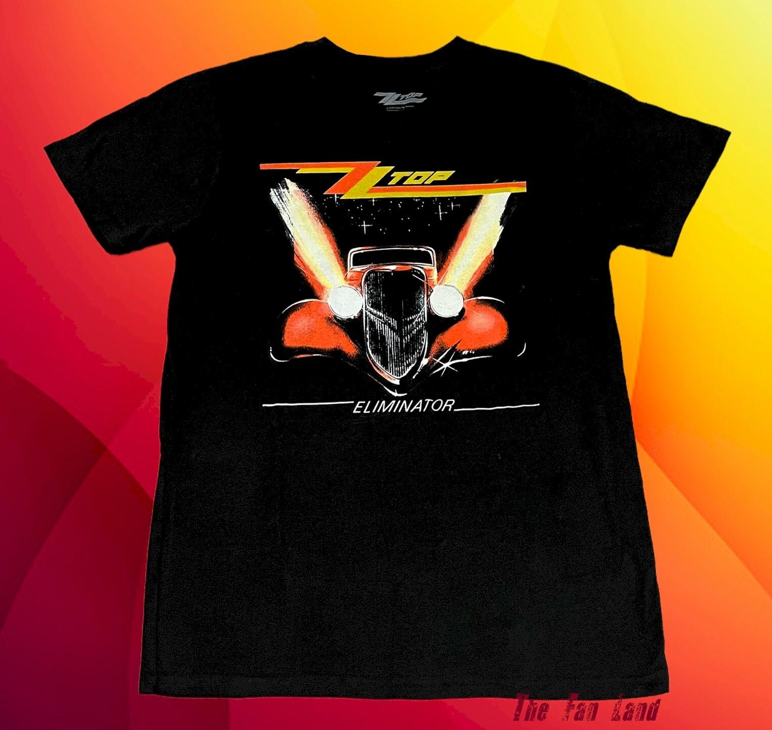 New ZZ Top Eliminator 1983 Tour Concert Rock Mens Vintage Classic T-Shirt S разноцветный