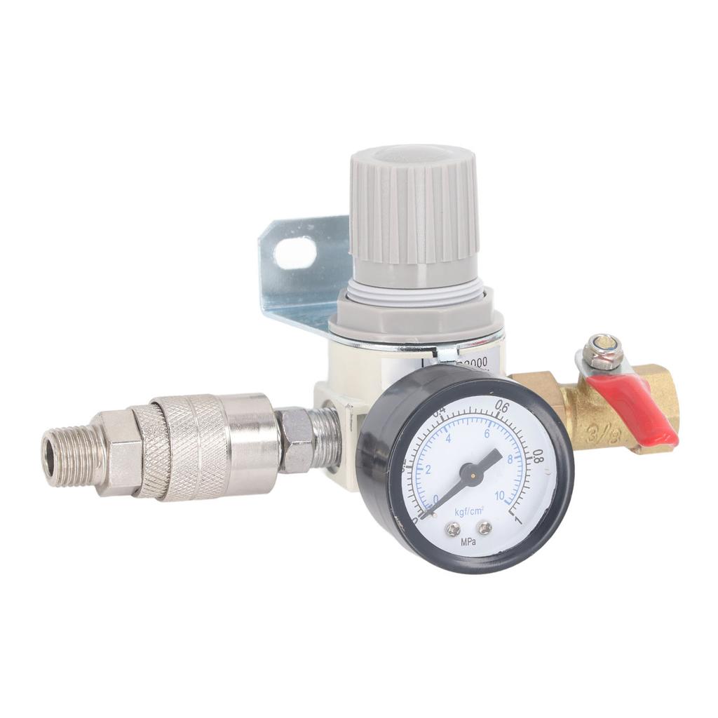 38in NPT Air Compressor Regulator with 0 to 1 MPa Gauge for Air Compressors and Pneumatic Tools