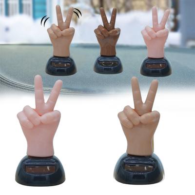 Interesting Car Dashboard Biye Ornament Solar Powered Rocking Biye Car Decoration Desktop Ornament.