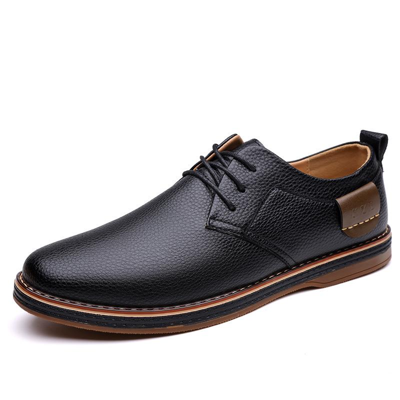 Fashion 2025Genuine Leather Men Dress Shoes Oxfords Brogue Lace Up Italian Mens Casual Shoes Luxury Brand Moccasins Loafers Plus Size