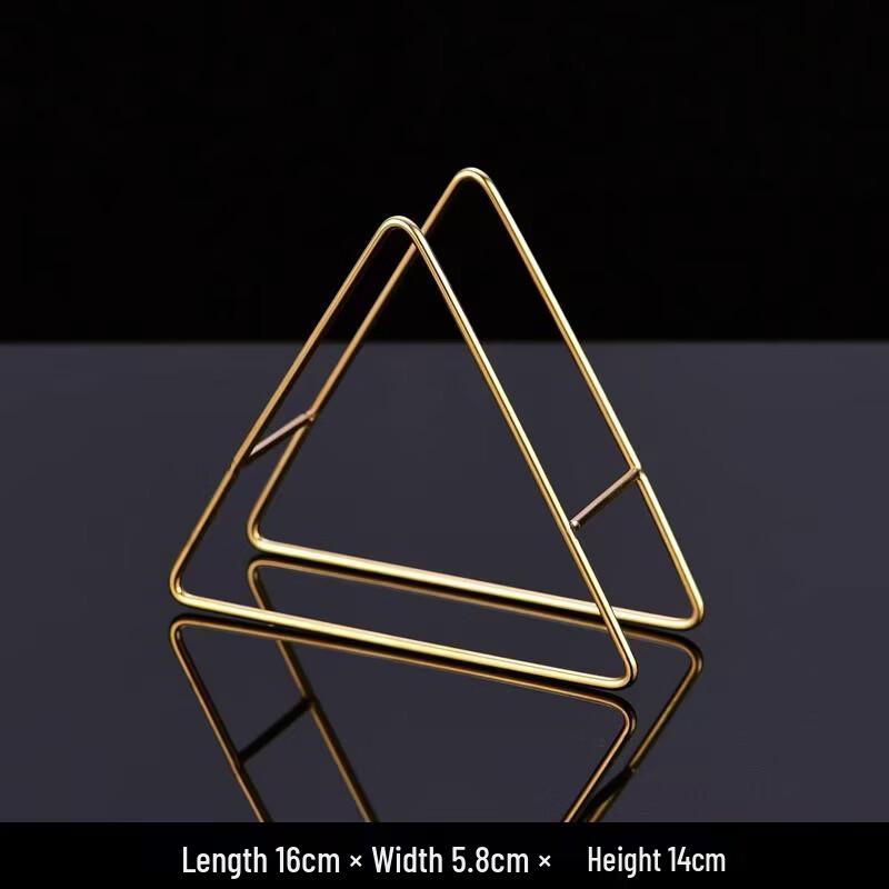 YouShu Gold Stainless Steel Foldable Triangular Dish Rack - 4 Pack