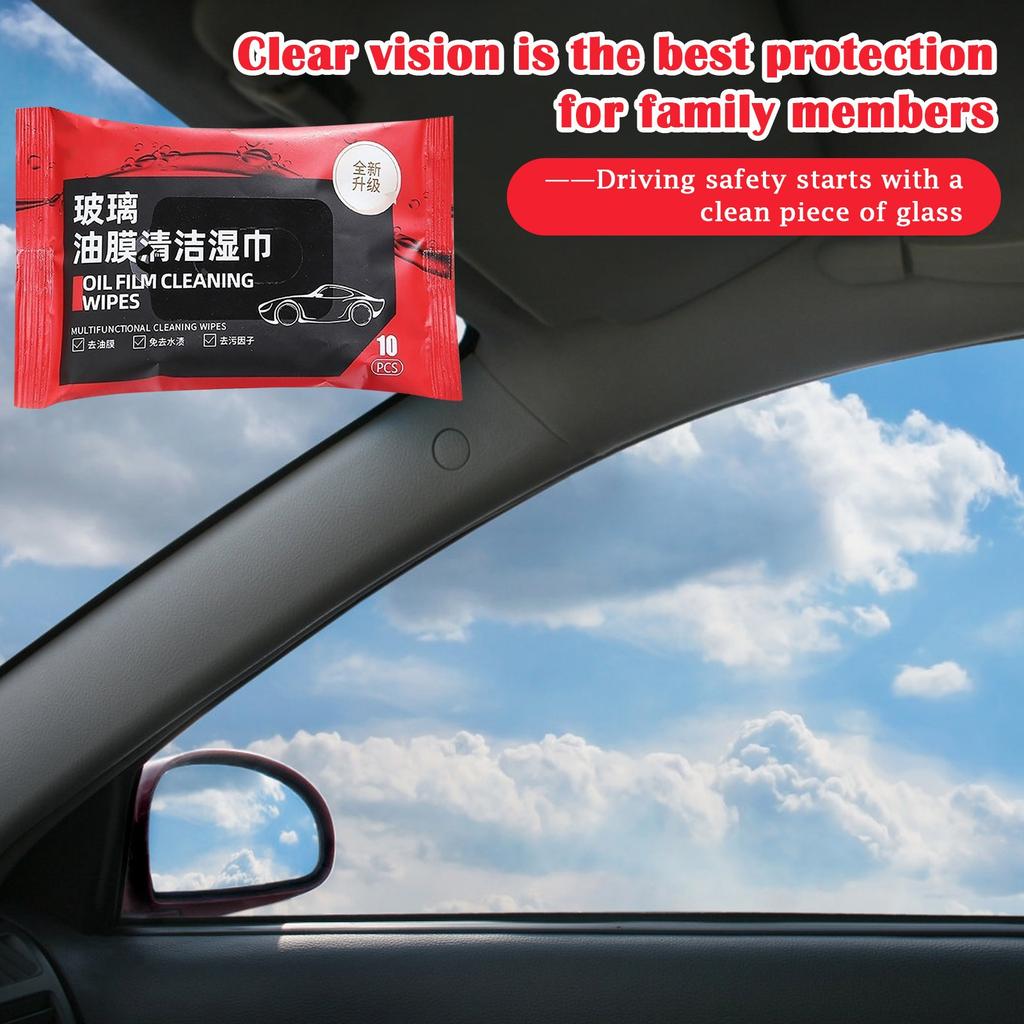 1ml Ubrousky na odstranění olejového filmu ze skla auta