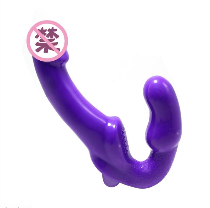 Strapless Strap-on Dildo Vibrator for Couples Strapon for Lesiban Wireless Remote Control Double-heads Vibrator Adult Sex Toys