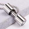 Zinc Zinc Alloy Dumbbell Necklace Strength Training Dumbbell Sports Necklace  Jewelry Accessories