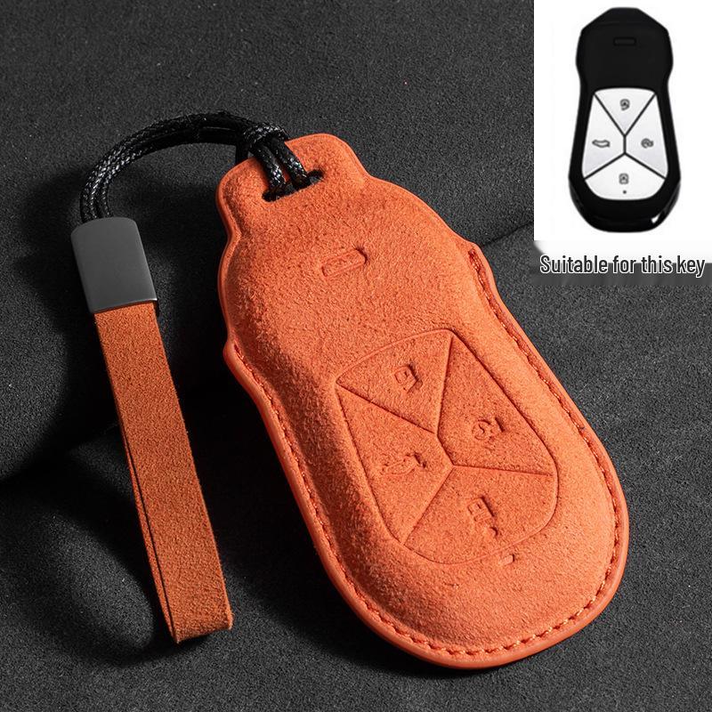 Xiaopeng P7 Key Case: Suede Protective Shell for P5, G3i, G9, P7i, G6 Models