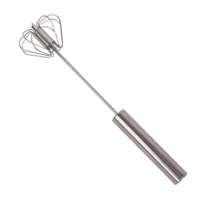 Stainless Steel Semi-Automatic Handheld Egg Mixer and Whipping Tool