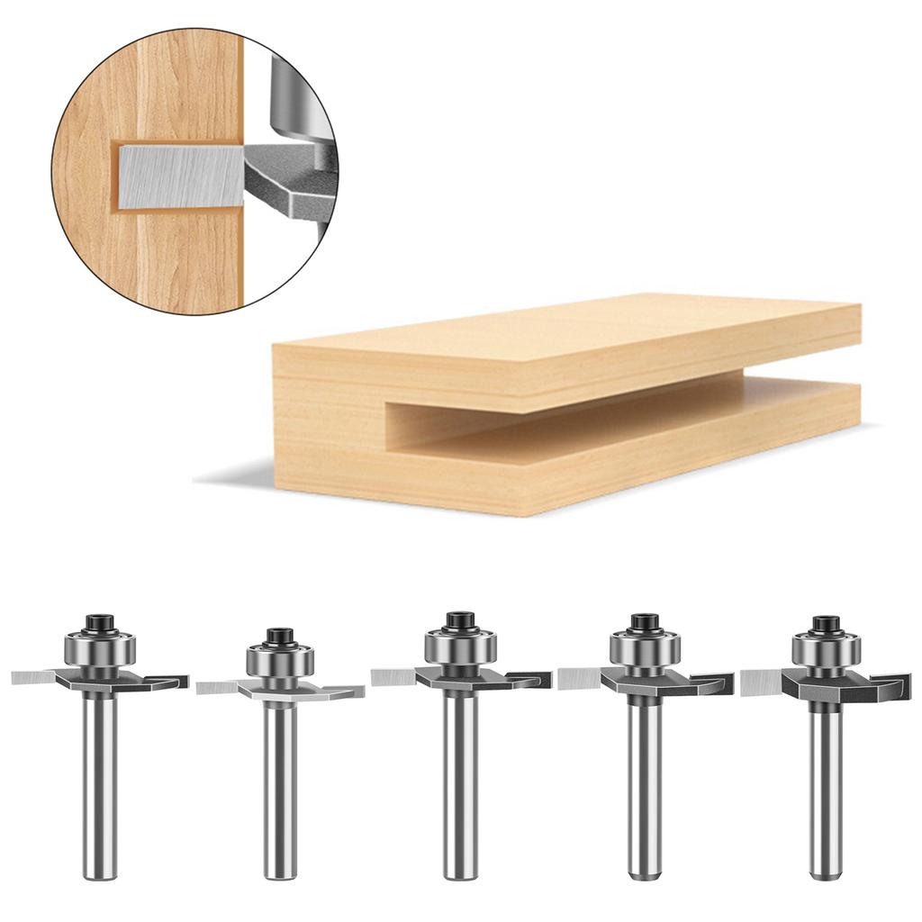 Professional Woodworking Milling Router Bit T Shape Cutter With Sharpness Edges For Detailed Works On Various Materials