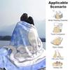 1pc Elephant Printing Lightweight Flannel Blanket, Comfortable and Warm Blanket, for Camping Sofa Bed and Couch Office, in All Seasons