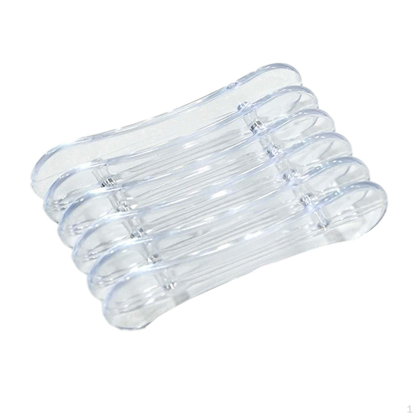 

5 Grid Nail Art Brush Holder Display Stand, Organizer, Brushes Rack Pen transparent