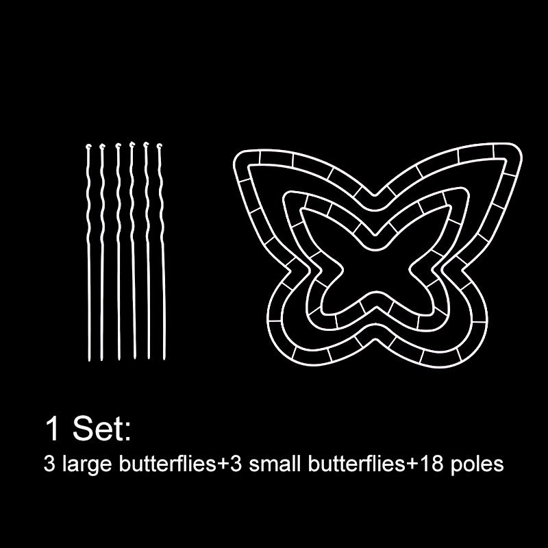 1Set Packaging Tool Fashion PVC DIY Packaging Material Mother's Day Bouquet Stand Butterfly-shaped Flower Arrangement