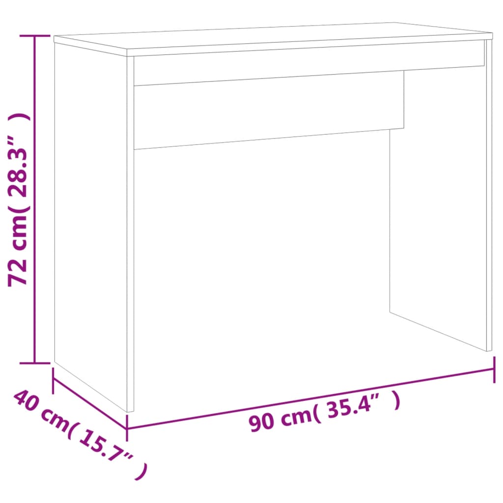 Schreibtisch, Computertisch Für Das Wohnzimmer, Multifunktionstisch Am Eingang, 90x40x72 Cm