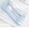 Mother-and-Child Multi-Layer Canvas Stationery Bag: Large Capacity Simple Pencil Case with Inner Pocket