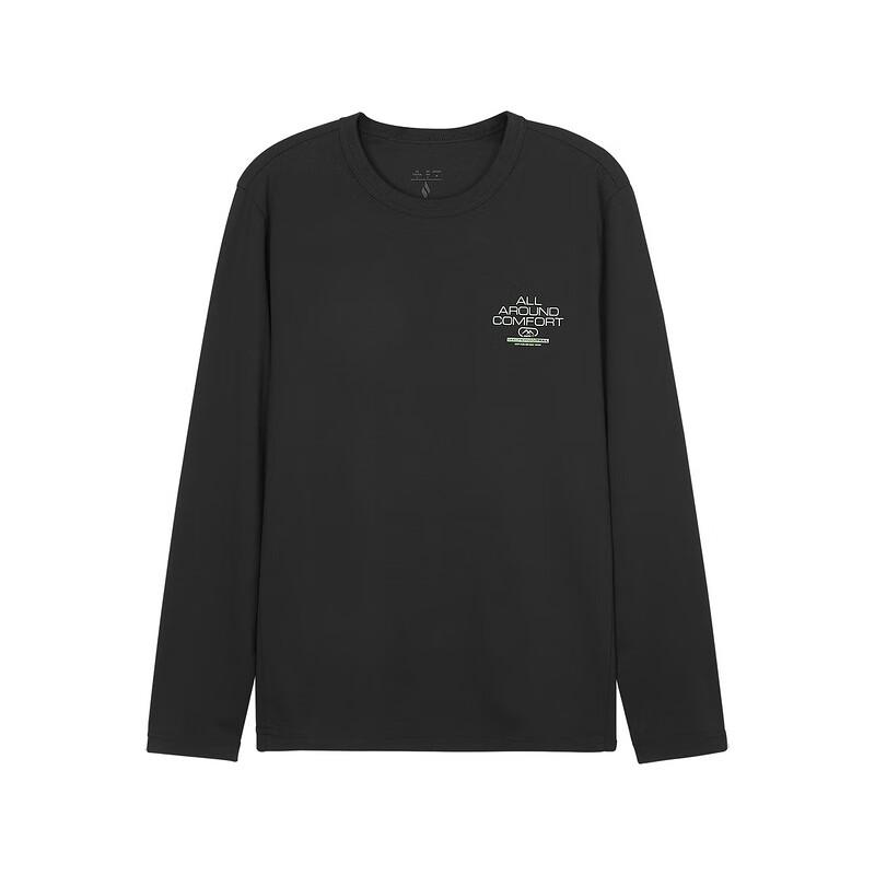 Skechers Comfortable Knit Sweater With Round Neck Men tops Carbon-Black L324M002-0018 L