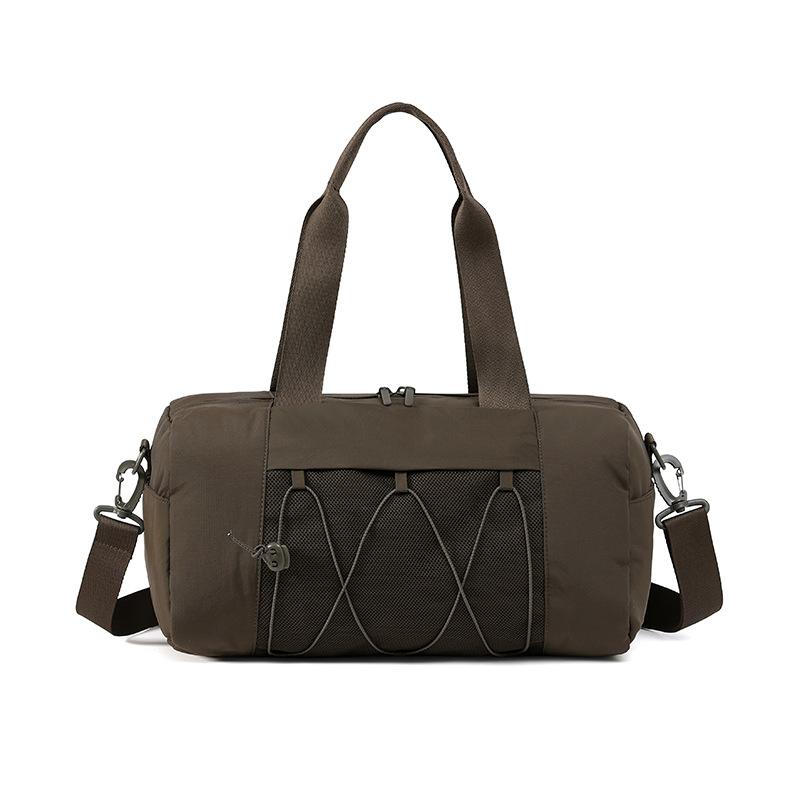 Luggage Bag Large Capacity Foldable Storage Bag Solid Color Water-Repellent Travel Bag