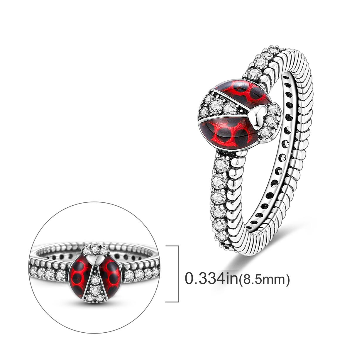 925 Silver Infinite Love Firefly Ring Original Design Zircon Finger Rings For Women High Quality Wedding Jewelry Gift 6