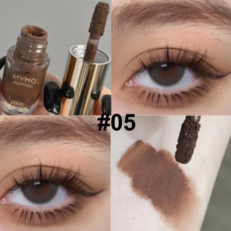 Flüssiger Lidschattenstift - Matt & Glitzer für Kontur & Augen-Make-up, Verblendbare Cremige Textur, Langanhaltend, Natürliches Augen-Make-up