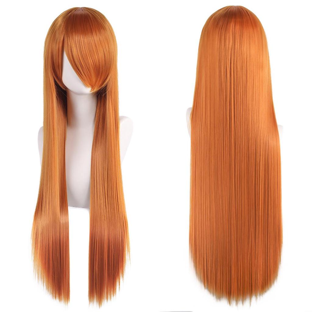 Mao Niang Stil 80cm Lange Gerade Cosplay Perücke, Unisex, Bunt und Vielseitig