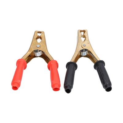 2pcs 200A Car Battery Clamp Pure Copper Red Black Electrical Test Charger Clamp Connector