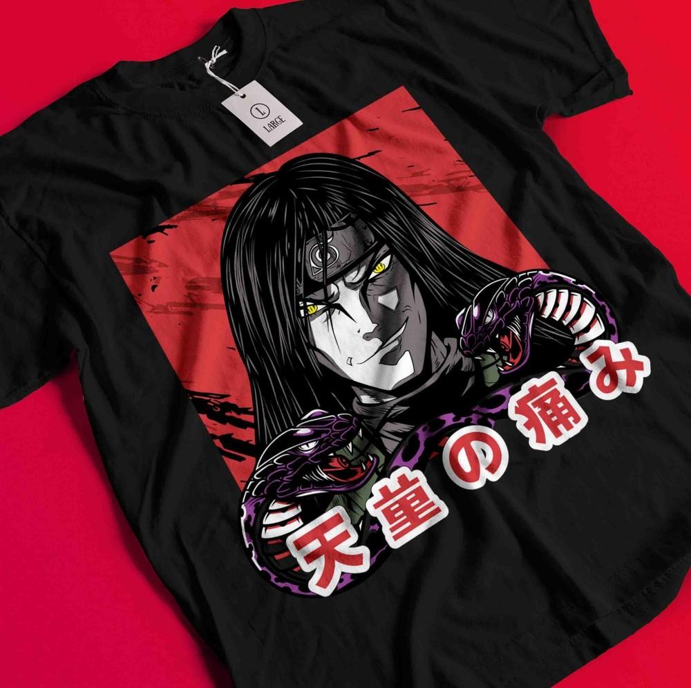 Orochimaru T-Shirt Naruto Tshirt Sasuke Shirt Madara Kakashi Tee Itachi Tsunade BB978