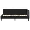 Corner Bed Frame with Headboard Black 80 cm x 200 cm Velvet