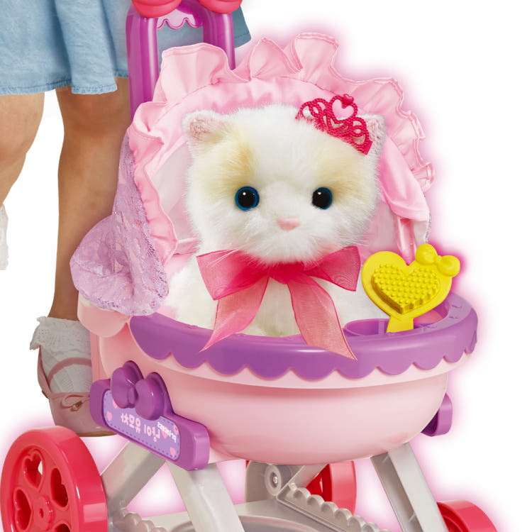[mimi world] Mimiworld Adorable Baby Cat Nyang-i with Stroller Toy
