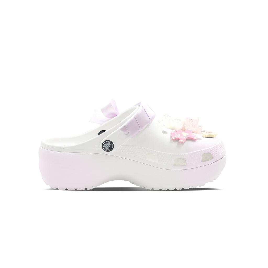 Crocs Classic Clog Floral Language EVA Korean Minimalist Style Comfortable and Elegant Clog Shoes Unisex In Taro Purple