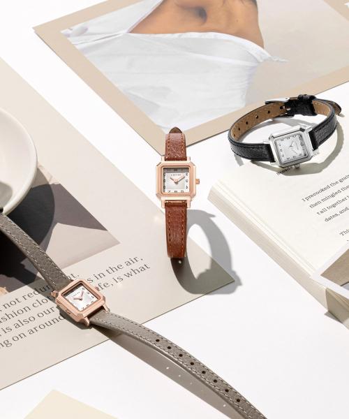 [J.ESTINA] J.ESTINA AMICO Square Leather Watch 1