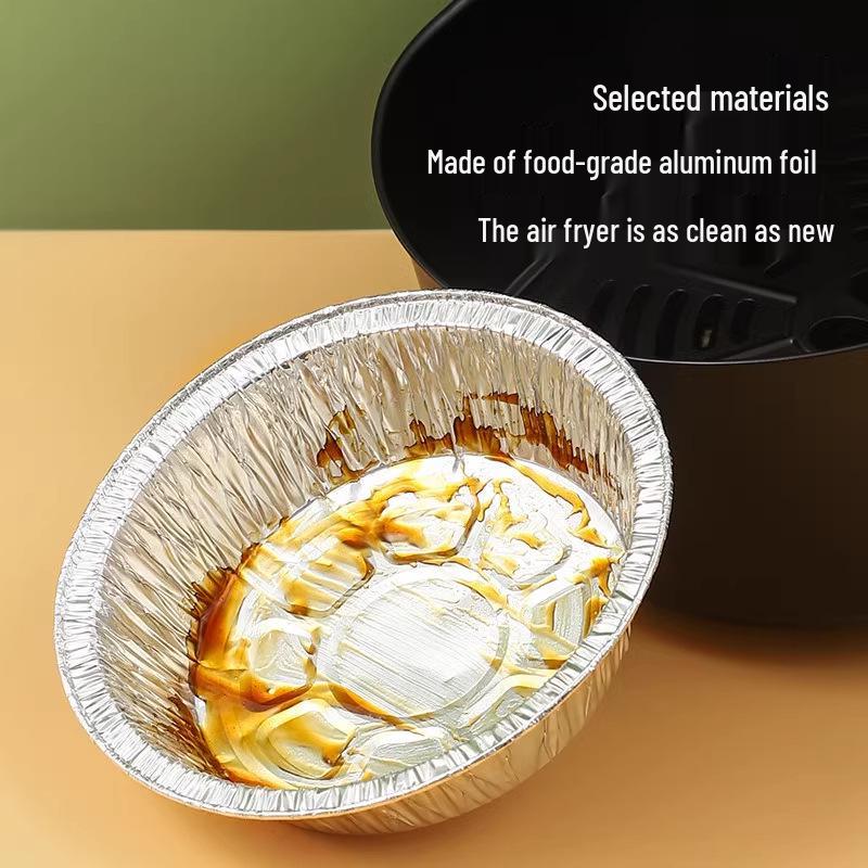 10-Pack Air Fryer Round Tin Foil Baking Pans – Includes Postage