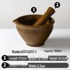 Melamine Pestle & Mortar for Mashing Ginger, Garlic, Chili, and Century Egg
