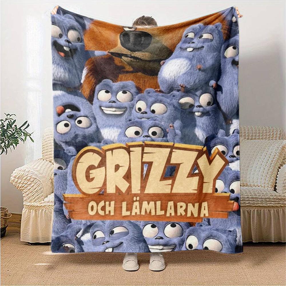 Grizzy & Lemmings Blanket Soft Warm Cozy Suitable for Chair Office Chair Bedding for All Seasons Modern Best Holiday Gift for Friends Family