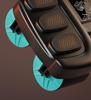 Six-Elbow Support Ab Roller: Automatic Rebound 4-Wheel Fitness Equipment for Men's Abs and Belly Exercise.