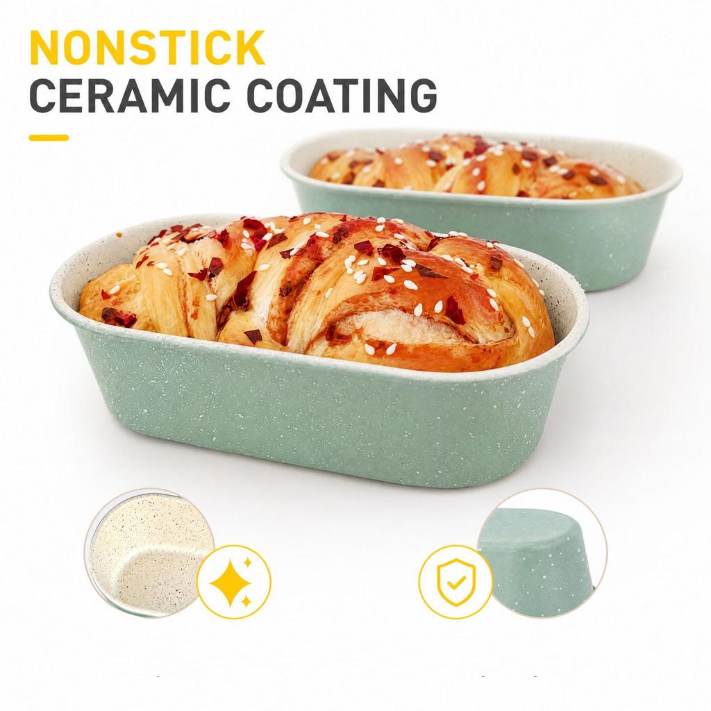 Small Bathtub Shaped, Oval Pan for Baking Homemade Bread and Cakes