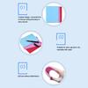 Reusable Silicone Writing Board Notebook with Badge Clip for Nurses Teachers Erasable Notepad with Pen Loop Eco-Friendly Memo Pad