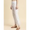 Rangita Women Cotton Off Solid Calf Length Straight Pant