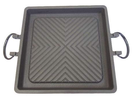 

Чугунная сковорода Якинику Нанбу, совместимая с индукционной плитой, размеры: 290 мм квадратный x 33 мм высотой